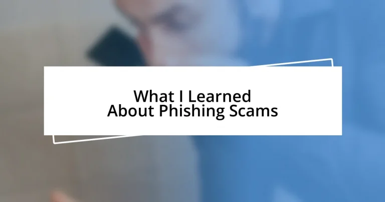 What I Learned About Phishing Scams